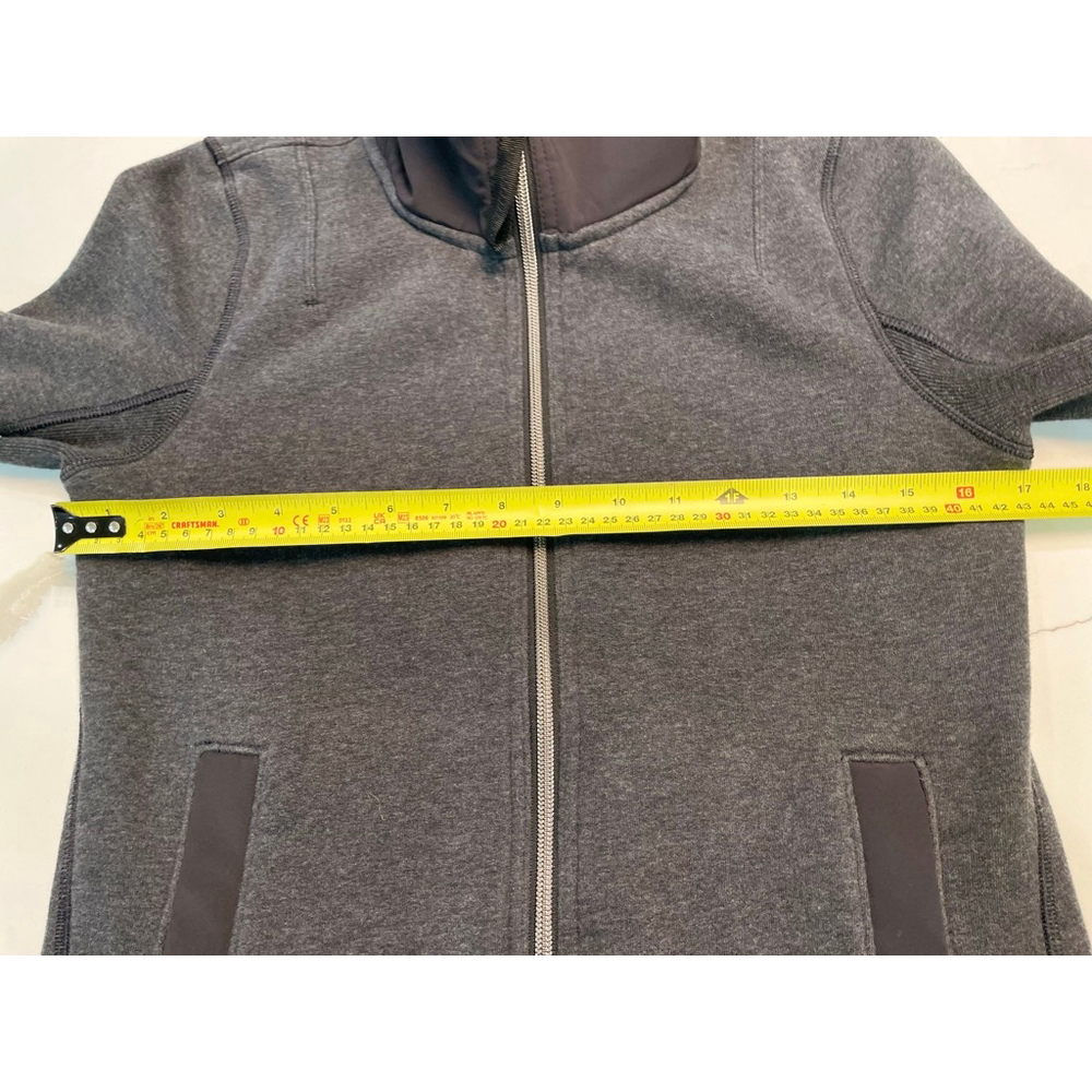 Lululemon En Route Jacket Size 6 Gray Fill Zip Fleece Zip Back - Picture 10 of 11